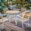 2016 hot sell happy weekend synthetic wood picnic table plastic chair
