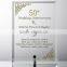 Personalized 50th Wedding Anniversary Glass Plaque