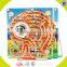 Wholesale butterfly baby wooden educational maze toy colorful kids wooden maze toy W11H001