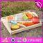 New design preschool food set toys wooden kids play food W10B184