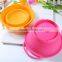 Collapsible silicone bowls hot selling microwave safe silicone bowls for kids