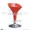 Plastic adjustable height bar chair, modern swivel pub bar chair