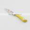 Flower Pattern Blade Non Stick Coating Paring Knife with Rubber Handle