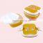 Square Shape Single Layer Plastic Disposable Storage Lunch Box With Lock