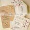Bamboo Wood Christmas / Birthday Greeting Cards