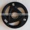 3 holes commercial PU bumper plates weight plate
