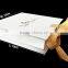 Folding paper box with ribbon design cosmetic paper box with three board customized private box with own logo printed
