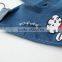 Do the old hole cartoon cow embroidery denim trousers