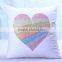 Colorful Love Heart Rhinestone Heat Transfer On Pillow Case