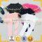 2015 new cotton children leggings with lace many color girls leggings