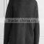 High Quality Slips On Charlcoal Wool and Cashmere-Blend Turtleneck Sweater with Scoop Hem
