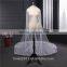 2017 wholesale new grance long lace bridal wedding veilwhite one-layer bell flower wedding lace veil Fashionable long Tulle HL26