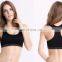 In-stock type breathable comfortable 90% nylon 10% spandex plus size women sports bra fitness