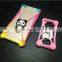 Custom 3D cartoon universal silicone cell phone case with ring holder for 4-6'' size