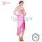 Latin sequin dress stage wear lovely pink 2015 L-11304