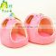 High Quality Cozy Pink Plush House Pet Toys For Cute Dogs