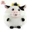 2017 New Style Lovely Wholesale Cheap Soft Cute Cow Plush Stuffed Animal Toy Cow