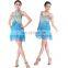 BestDance women latin dance dresses ballroom dance sequin dresses party evening tassel dresses skirts OEM