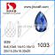 DZ-1033 drop shape flat back ab crystal stones for jewelry making