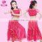 ET-127 Shiny chiffon glittery Arabic Children belly dance clothes including 3pcs/2pcs suit with top and skirt and velvet scarf