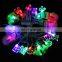 4m 20 LEDs Life Waterproof RGB Modeling String Lights Christmas Snowman Without End Joint and Controller, AC 110V-220V