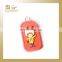 cartoon rubber zip pull