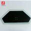 Custom 8mm thick black tempered glass for TV stand base
