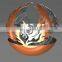 80cm Diameter Carbon steel half ball fire pit globe fire pit