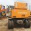 USED  HITACHI 100WD  MOBILE  EXCAVATOR  SALE