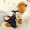 New arrival pet dogs jeans suspender trousers dogs shirt with jeans pant