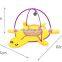Creative turtle shape foldable pet cat toy with stretchable bell and sisal pad for cat