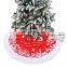 i@home Red christmas tree stump cover snowflake Christmas tree skirt Carpet