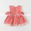 2020 Summer Girls Plaid Dress Sweet Princess Toddler Baby Girl Embroidery Cute Clothing Wholesale