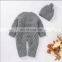 Knitted Baby Clothes Newborn Autumn Winter Baby Girl Romper Clothes With Hat Baby Jumpsuit