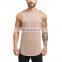 Custom Print Embroidery Men 100% Cotton Fitness Custom Print Plain Gym Tank Top
