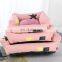 HQP-JJ30 HongQiang 2020 autumn winter new pink five-pointed star three-piece set can be removed and washed cotton nest