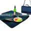 Waterproof rug indoor outdoor fleece picnic blanket with handle