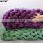 in Stock Giant Super Chunky Knitted Merino Wool Bulk Top Yarn for Hand Knitting of Throw,blanket With Photo