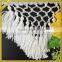 White decorative rayon fringe trim silk tassels for sarees wholesale FT-009