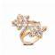 Brillant Gold Stainless Steel Ring Jewelry,Wedding Ring Fashion Jewelry anillo de ultima moda for bridal en la boda