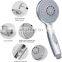 Handheld Shower Head with High Pressure 5 Spray Setting Rain Massage Water Saving On Off Hand Held Showerhead