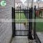 High quality galvanized metal fence double gate, garden yard anti theft security iron single gate