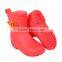 Fashion design girls ankle rain boots with buckle