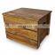 Vintage used wood crate decorative storage for wine