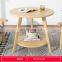 Modern fashion furniture coffee table small Circular tea table designs for Corner Decoration
