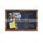 Rustic Torched Wood Magnetic Wall Chalkboard Small Size 11x17inch Framed Decorative Chalkboard