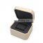 Wholesale custom logo modern luxury single wrist watch box pu leather watch box