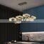 Hot Sale Indoor Magnificent Crystal Decoration Dining Room Modern Led Pendant Lamp