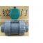 pvc motorized valve BSP NPT thread glue CTF-001 10nm 12v dn25 pvc motorized operated valve