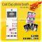 Customized Digital Touch Screen Photo Booth/Self service Photo booth with printer